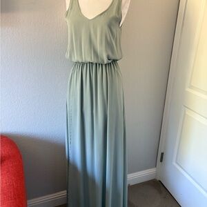 Show Me Your MuMu Sage Green Kendall Maxi Dress